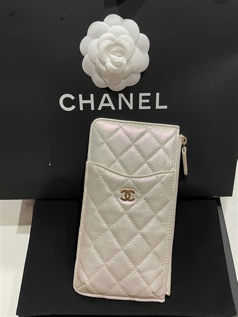 chanel cell phone wallet|chanel card wallet women's.